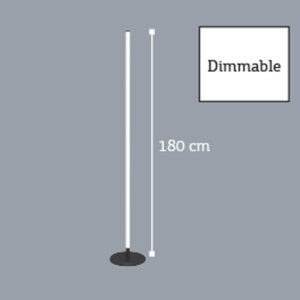 InLight Επιδαπέδιο φωτιστικό LED από μαύρο μέταλλο (45013)