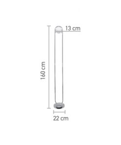 InLight Επιδαπέδιο φωτιστικό σε χρυσαφί χρώμα και λευκή οπαλίνα 1XG9 D:160cm (45016-GL)