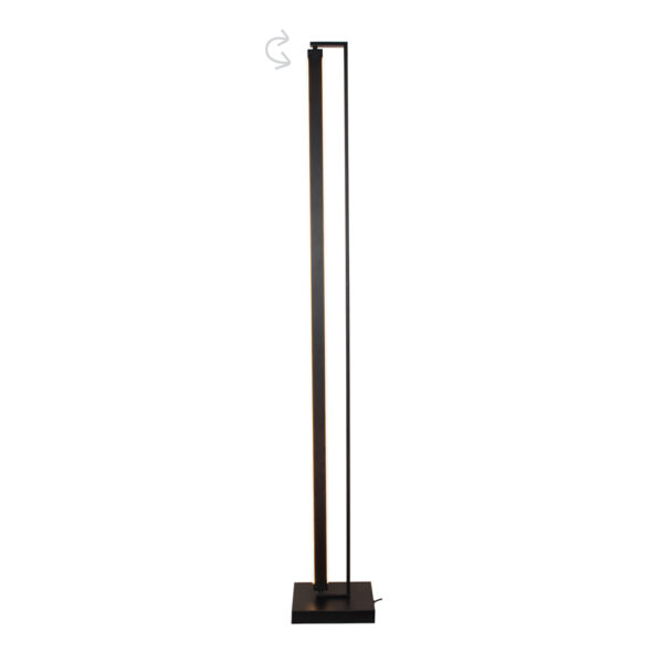 InLight Επιδαπέδιο φωτιστικό LED 36W 3000K από μέταλλο σε μαύρη απόχρωση D:165cm (45019-BL)