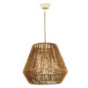 InLight Κρεμαστό φωτιστικό καφέ από σχοινί 1XE27 D:32cm (4502)