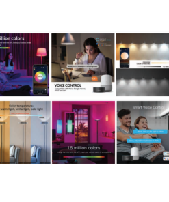 InLight Smart Wi-Fi Φωτιστικό Δαπέδου Περιστρεφόμενο Μαύρο 24W RGBW – 45023
