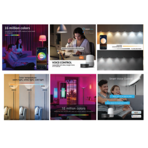 InLight Smart Wi-Fi Φωτιστικό Δαπέδου Περιστρεφόμενο Μαύρο 24W RGBW – 45023