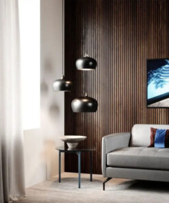 Κρεμαστό Φωτιστικό DFTP Belly 29 1xE27 Μαύρου Χρώματος – 45053003