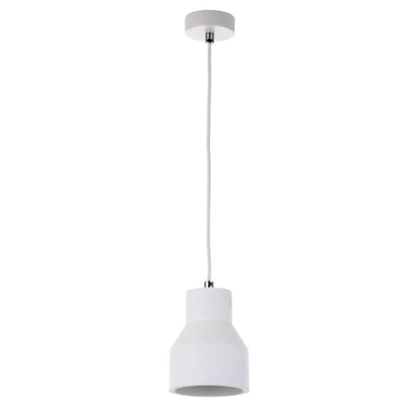 InLight Κρεμαστό φωτιστικό λευκό από γύψο 1XE27 D:15,6cm (4512)