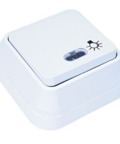 ΙΡ20 ΜΠΟΥΤΟΝ+ΦΩΣ ΕΞΩΤΕΡ. ΛΕΥΚΟ MAKEL – 45124