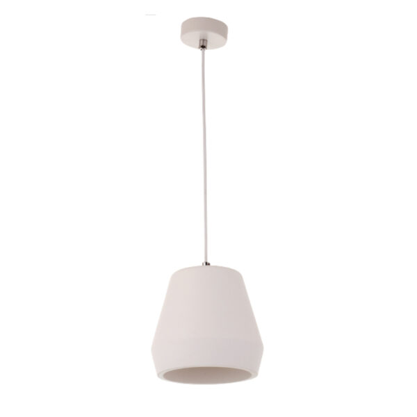 InLight Κρεμαστό φωτιστικό λευκό από γύψο 1XE27 D:22,5cm (4513)