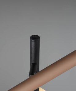 Φωτιστικό Δαπέδου Μαύρο με 3 Σποτ Καφέ-Fawn-Τaupe Fiato Trio Lighting LED 9W CCT 1200lm Dimmable – 452010317