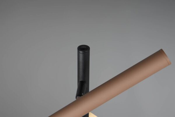 Φωτιστικό Δαπέδου Μαύρο με 3 Σποτ Καφέ-Fawn-Τaupe Fiato Trio Lighting LED 9W CCT 1200lm Dimmable – 452010317