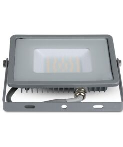 LED Προβολέας 30W V-TAC PRO Samsung Chip 100° 2400lm Γκρι Αδιάβροχος IP65 Φυσικό Λευκό 4000K – 455