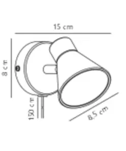 Nordlux Eik Φωτιστικό Τοίχου Λευκό GU10 Μεταλλικό – 45761001