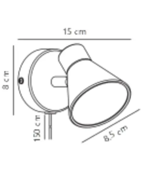 Nordlux Eik Φωτιστικό Τοίχου Λευκό GU10  Μεταλλικό –  45761001