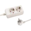 ΠΟΛΥΠΡΙΖΟ 2 ΘΕΣΕΩΝ ΜΕ ΚΑΛΩΔΙΟ 3X1,5mm 1,5m ΜΕ ΠΡΟΣΤΑΣΙΑ ΕΠΑΦΩΝ EUROLAMP 147-62200