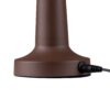 GloboStar® MOLLY 76519 Μοντέρνο Επιτραπέζιο Φωτιστικό Πορτατίφ LED 1.5W 105lm 120° DC 5V Επαναφορτιζόμενο με Μπαταρία Li-ion 1800mAh – Διακόπτη Αφής με 3 Εντάσεις Φωτισμού Θερμό Λευκό 2700K Dimmable – Φ10 x 23cm – Σκούρο Καφέ