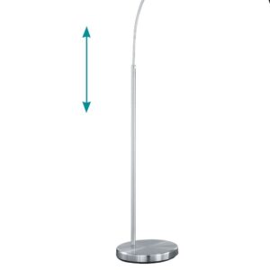 Φωτιστικό Δαπέδου Trio Lighting   E27 Νίκελ Ματ Μεταλλικό    461100102