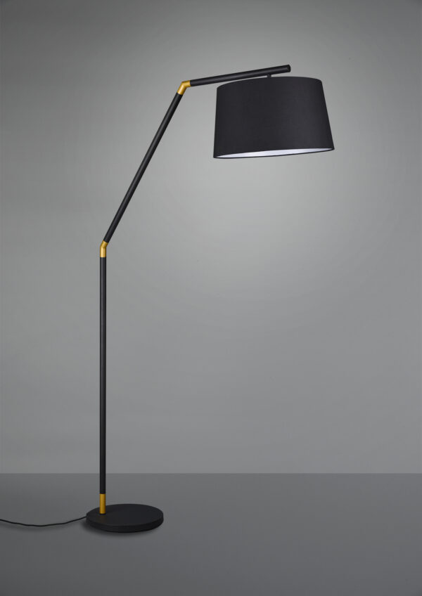 Φωτιστικό Δαπέδου Trio Lighting E27 Μαύρο Ματ Μεταλλικό 462100132