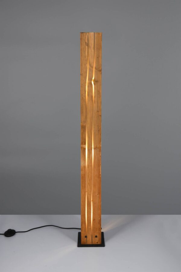 Φωτιστικό Δαπέδου με Φυσικό Ξύλο KARUNI 3x E27 Trio Lighting – 463300330