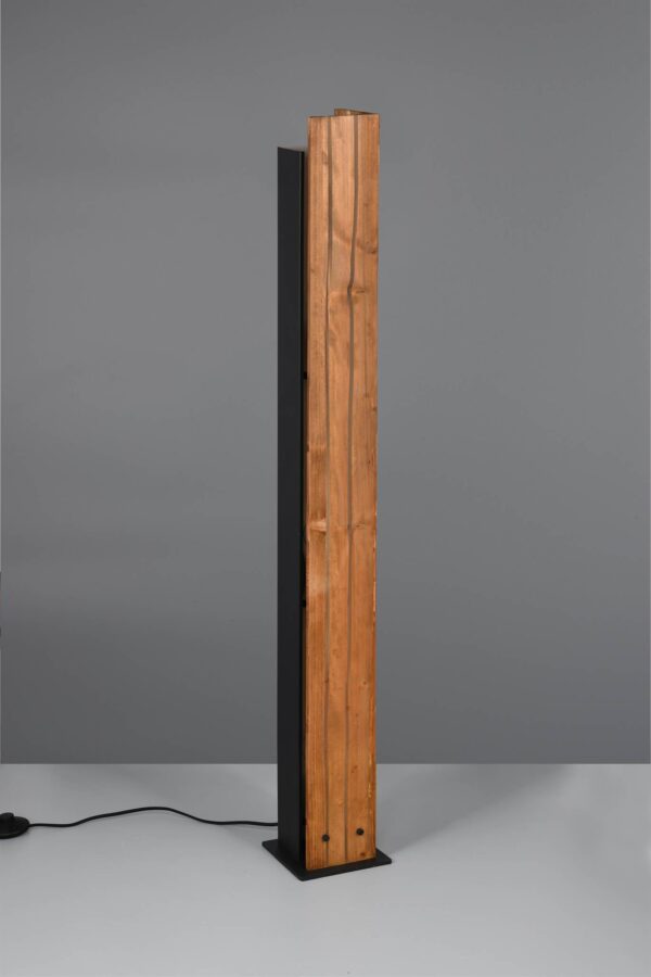 Φωτιστικό Δαπέδου με Φυσικό Ξύλο KARUNI 3x E27 Trio Lighting – 463300330