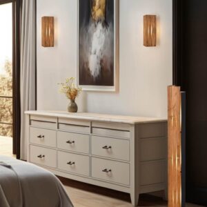 Φωτιστικό Δαπέδου με Φυσικό Ξύλο KARUNI 3x E27 Trio Lighting – 463300330