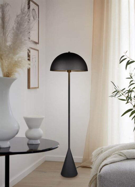 Φωτιστικό Δαπέδου Μαύρο Ματ Μεταλλικό ALFIE 1x E27 Trio Lighting – 465000132