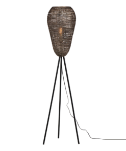 Φωτιστικό Δαπέδου με Μεταλλικό Πλέγμα Αντικέ Ορείχαλκος ZIVA 1x E27 Trio Lighting – 465300104