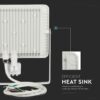 LED Προβολέας με Ανιχνευτή Κίνησης 50W V-TAC PRO Samsung Chip 100° 4000lm Λευκός IP65 Θερμό Λευκό 3000K – 466