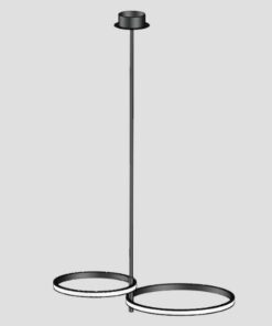 ΦΩΤΙΣΤΙΚΟ ΚΡΕΜΑΣΤΟ 2ΦΩΤΟ LED 30W  ΜΑΥΡΟ EUROLAMP 144-10029