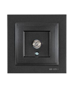 ΠΡΙΖΑ TV F CONNECTOR ΜΑΥΡΟ EUROLAMP – 152-10342