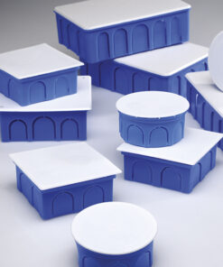 Κουτί Χωνευτό Διακλάδωσης Στρογγυλό Φ70mm 32mm Μπλε Kassinakis – 47000012