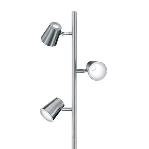 Φωτιστικό Δαπέδου Trio Lighting LED 4,7W  Νίκελ Ματ Μεταλλικό Step Dimmable 470lm 3000K  473190307