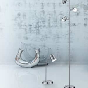 Φωτιστικό Δαπέδου Trio Lighting LED 4,7W  Νίκελ Ματ Μεταλλικό Step Dimmable 470lm 3000K  473190307