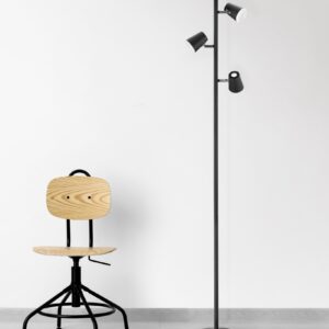 Φωτιστικό Δαπέδου Trio Lighting LED 4,7W  Μαύρο Ματ Μεταλλικό Step Dimmable 470lm 3000K  473190332