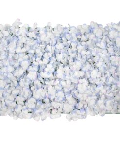 GloboStar® 78321 Συνθετικό Πάνελ Φυλλωσιάς – Κάθετος Κήπος Άγρια Ορτανσία Γαλάζιο/Λευκό Μ60 x Υ40 x Π5cm