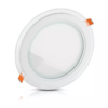 LED panel χωνευτό 12W 6400K Ψυχρό λευκό Στρογγυλό γυάλινο V-TAC – 4743