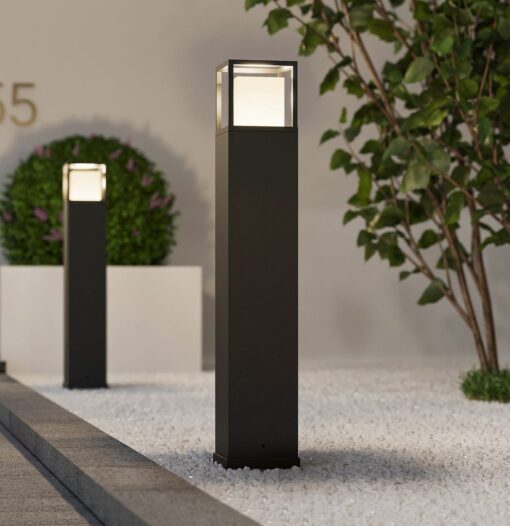 Φωτιστικό Κολωνάκι Ανθρακί 80cm WITHAM LED 14.5W 1450lm CCT IP54 Trio Lighting – 477860142