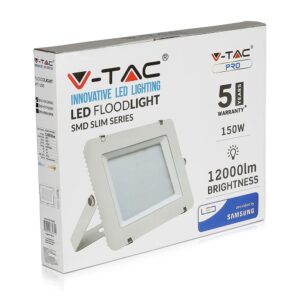 LED Προβολέας 150W V-TAC PRO Samsung Chip Λευκός 100° 12000lm Λευκός Αδιάβροχος IP65 Θερμό Λευκό 3000K – 478