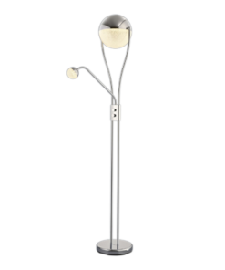 Φωτιστικό Δαπέδου Trio Lighting LED 22W Χρώμιο Μεταλλικό Dimmable 2000lm 3000K 478310206