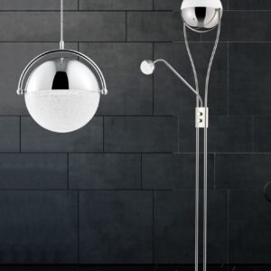 Φωτιστικό Δαπέδου Trio Lighting LED 22W  Χρώμιο Μεταλλικό Dimmable 2000lm 3000K  478310206