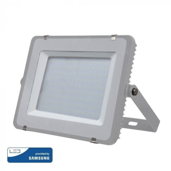 LED Προβολέας 150W V-TAC PRO Samsung Chip Λευκός 100° 12000lm Γκρι Αδιάβροχος IP65 Θερμό Λευκό 3000K - 481