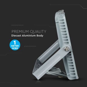 LED Προβολέας 150W V-TAC PRO Samsung Chip Λευκός 100° 12000lm Γκρι Αδιάβροχος IP65 Θερμό Λευκό 3000K – 481