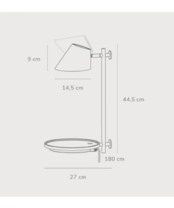 Επιτοίχιο Φωτιστικό DFTP Stay LED 2700K 14.4W Μαύρου Χρώματος – 48171003