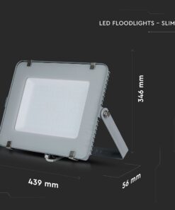 LED Προβολέας 200W V-TAC PRO Samsung Chip Λευκός 100° 16000lm Γκρι Αδιάβροχος IP65 Φυσικό Λευκό 4000K – 484