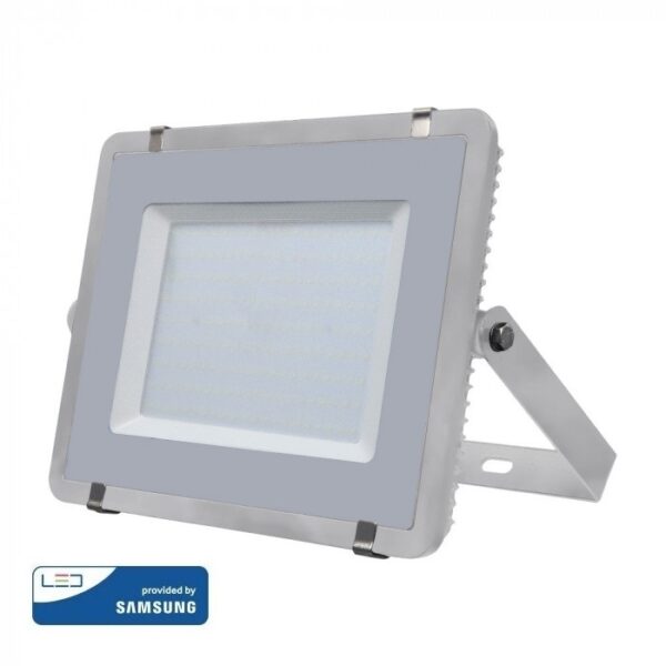 LED Προβολέας 200W V-TAC PRO Samsung Chip Λευκός 100° 16000lm Γκρι Αδιάβροχος IP65 Φυσικό Λευκό 4000K - 484