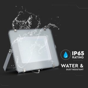 LED Προβολέας 200W V-TAC PRO Samsung Chip Λευκός 100° 16000lm Γκρι Αδιάβροχος IP65 Φυσικό Λευκό 4000K – 484