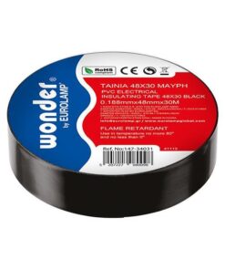 ΤΑΙΝΙΑ 48Χ20 ΜΑΥΡΗ EUROLAMP – 147-34033