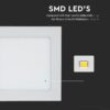 LED Πάνελ Τετράγωνο Χωνευτό 12W V-TAC 3000K – 214866