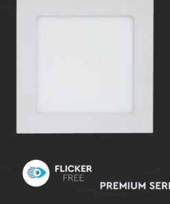 LED Πάνελ Τετράγωνο Χωνευτό 12W V-TAC 3000K – 214866