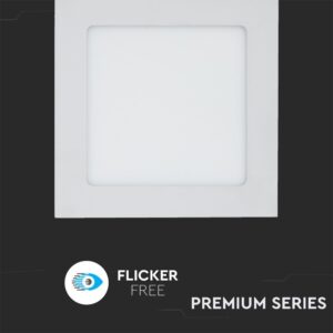 LED Πάνελ Τετράγωνο Χωνευτό 12W V-TAC 3000K – 214866