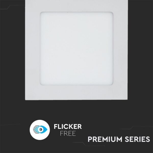 LED Πάνελ Τετράγωνο Χωνευτό 12W V-TAC 3000K – 214866
