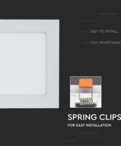 LED Πάνελ Τετράγωνο Χωνευτό 12W V-TAC 3000K – 214866