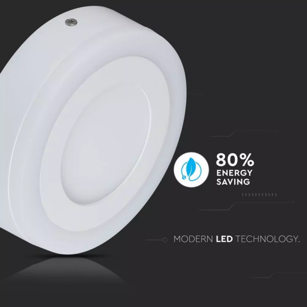 LED panel επιφανειακό 22W 3000K Θερμό λευκό Στρογγυλό V-TAC – 4896